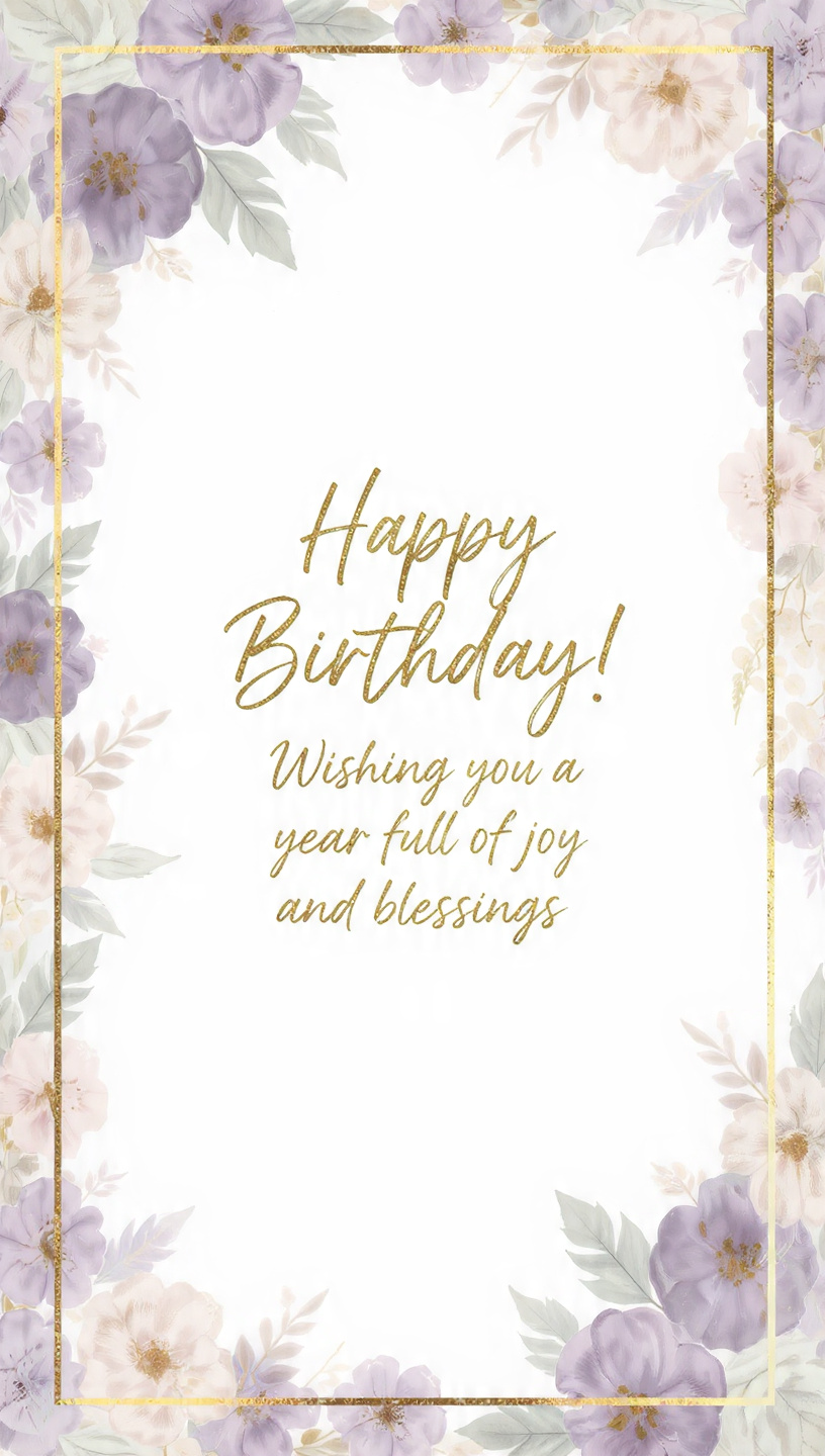 Beautiful Elegant Birthday Greeting Card Free Download